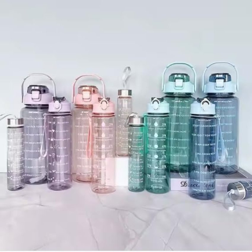 Transparent bottle 3 in 1