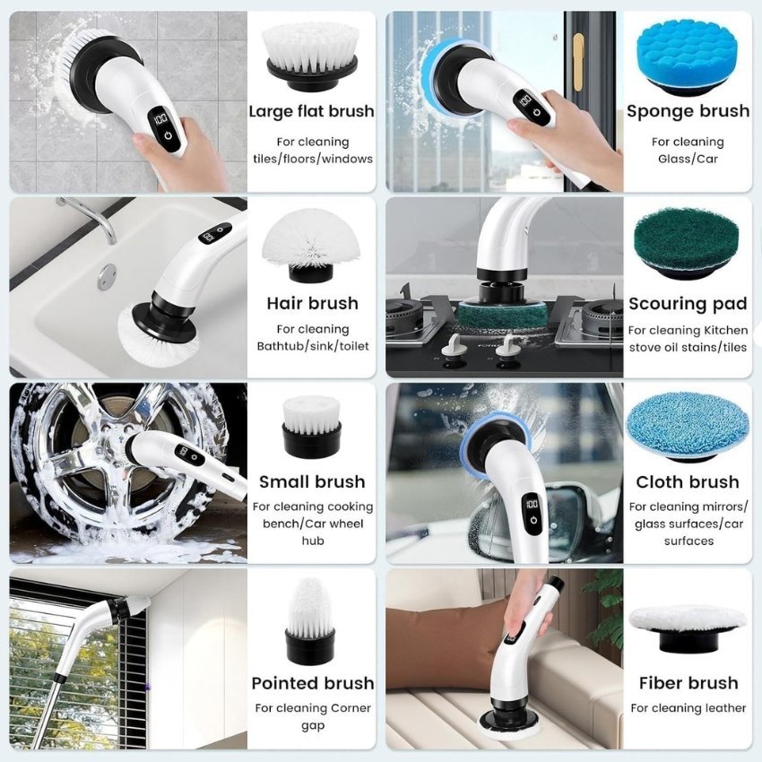 9 in 1 scrubber